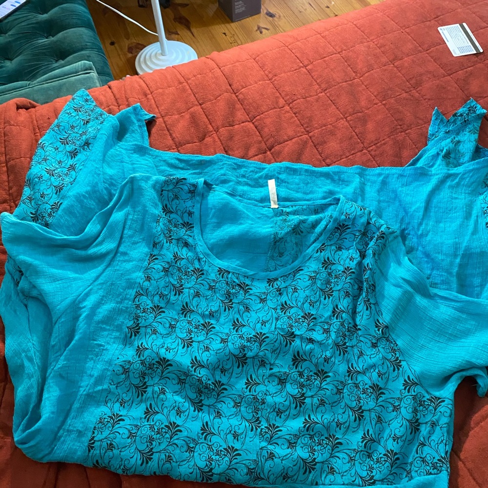 Blue beach dress